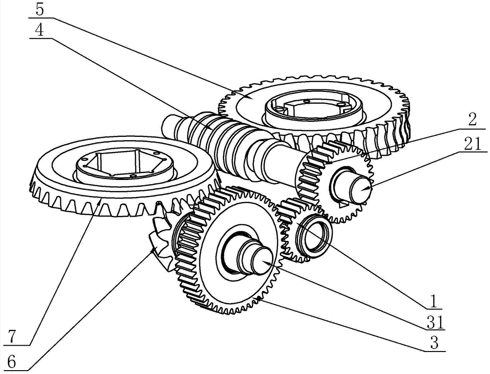 cn203784200u_电极修磨换帽一体机齿轮传动机构有效