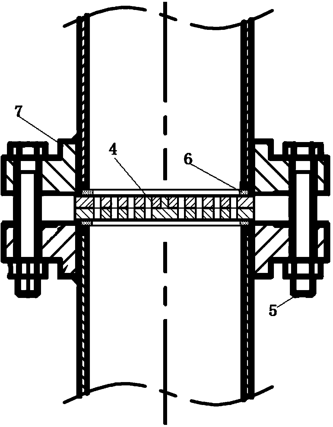 一种用于水轮机迷宫环供水的截流管道