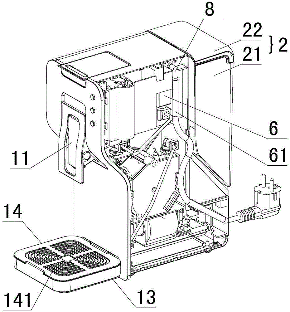 胶囊咖啡机结构图图片