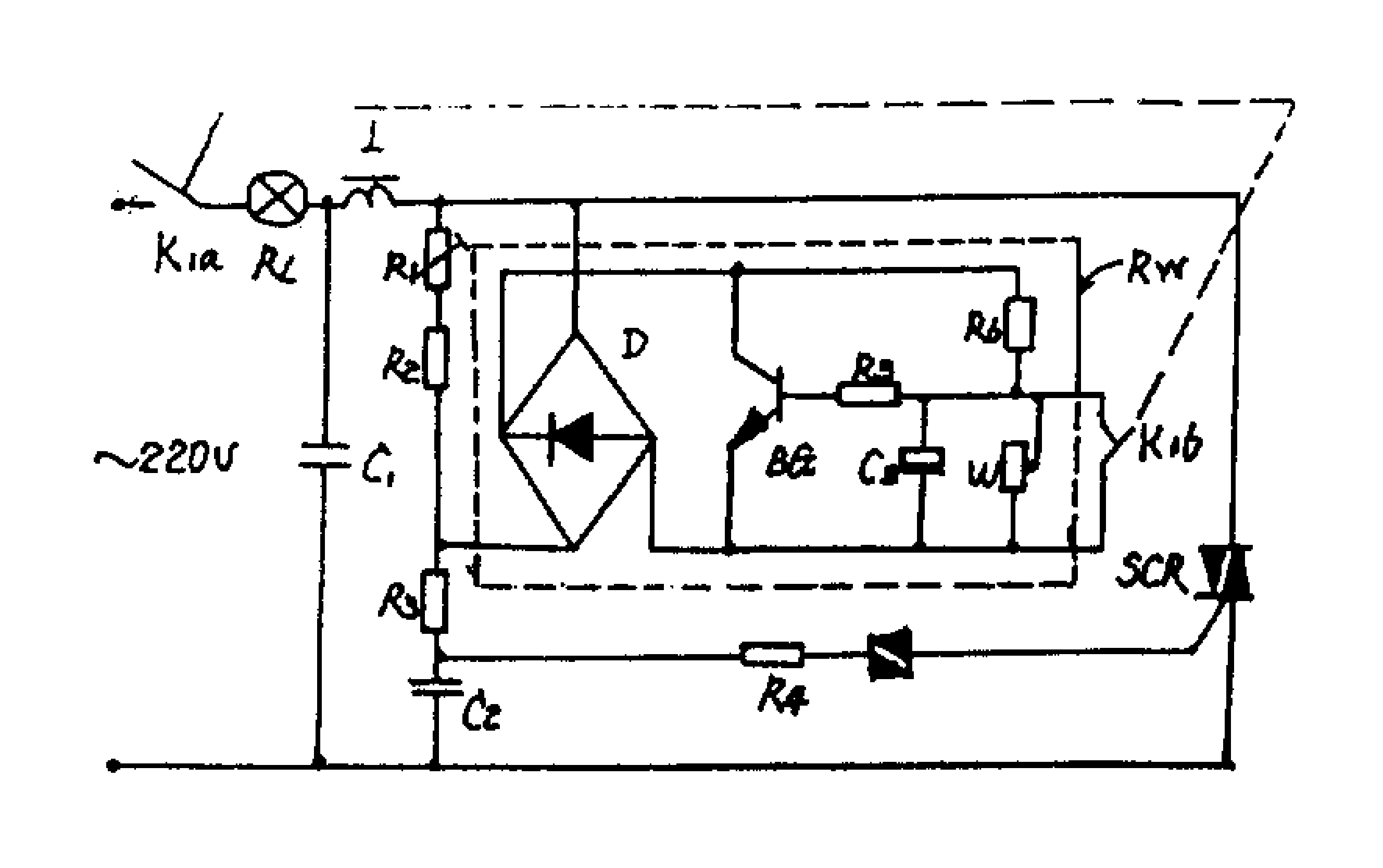 白炽灯亮度控制装置属电子技术的应用,本装置包括有主电路,抗干扰电路