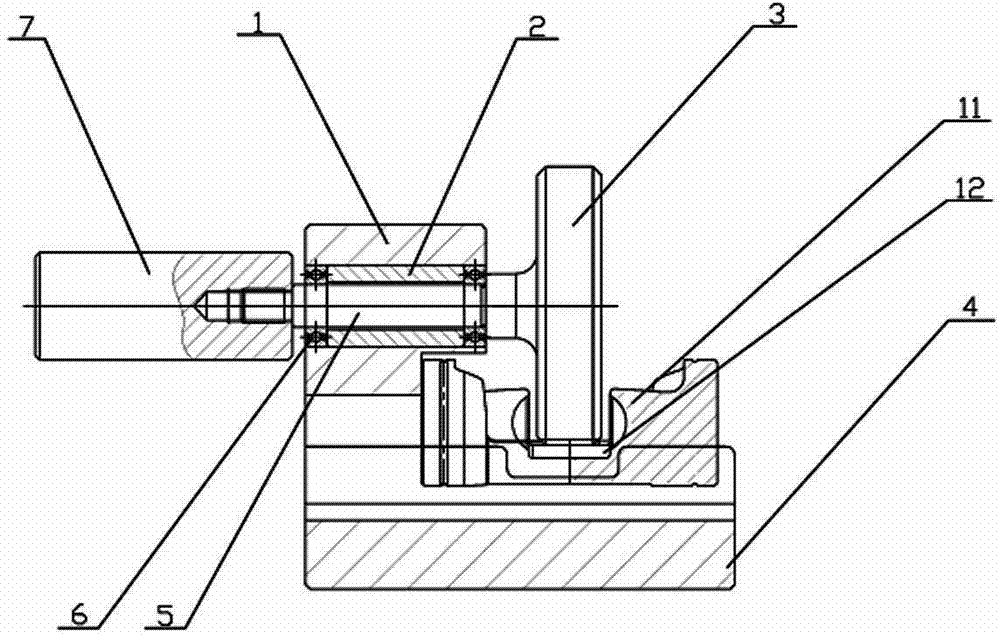 一种活塞圆弧开档检具