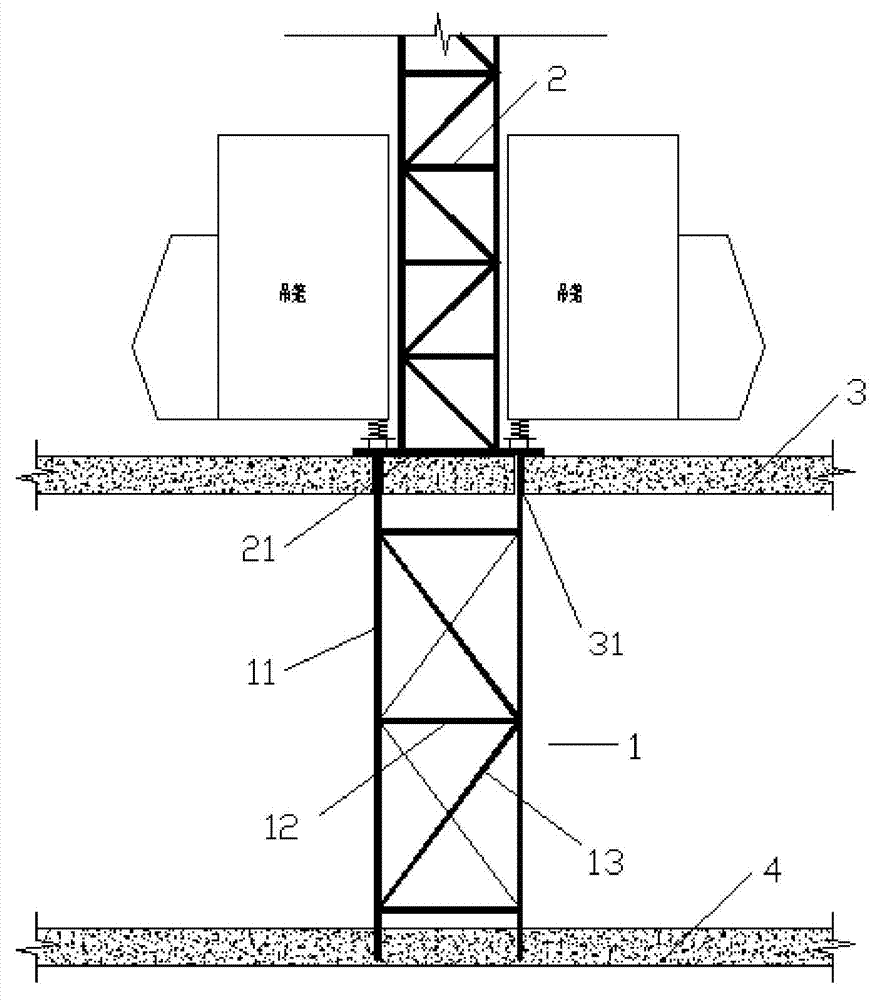 室外施工电梯基础图图片