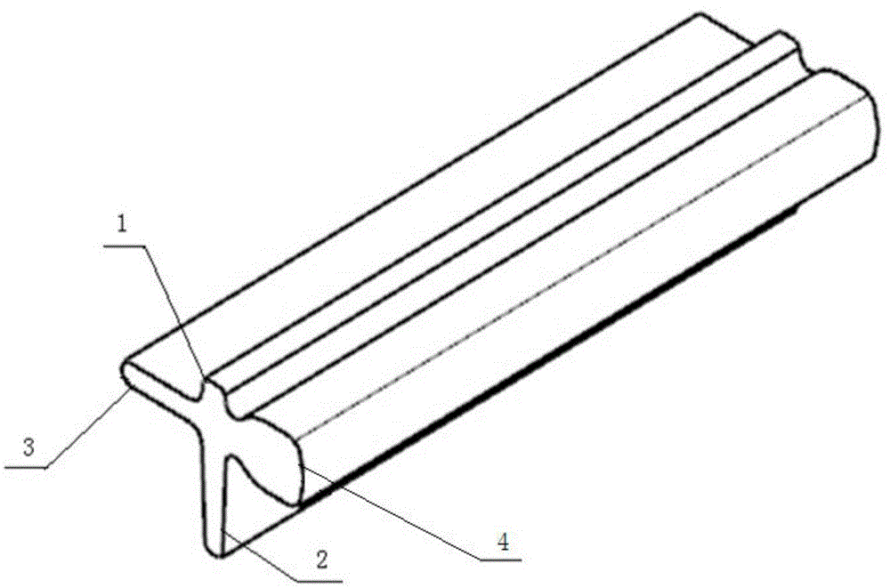 大轴重铁路货车制动装置制动梁架用热轧非对称十字型钢