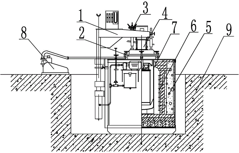 一种井式预抽真空退火炉