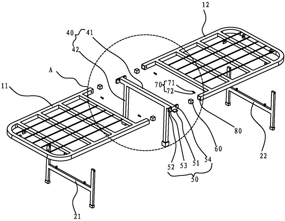 自制折叠床架子构造图图片