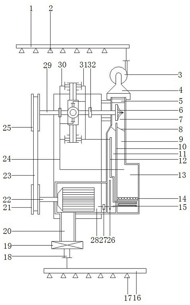 cn204371593u_一种饲料厂空气压缩机余热用于车间加热的系统失效