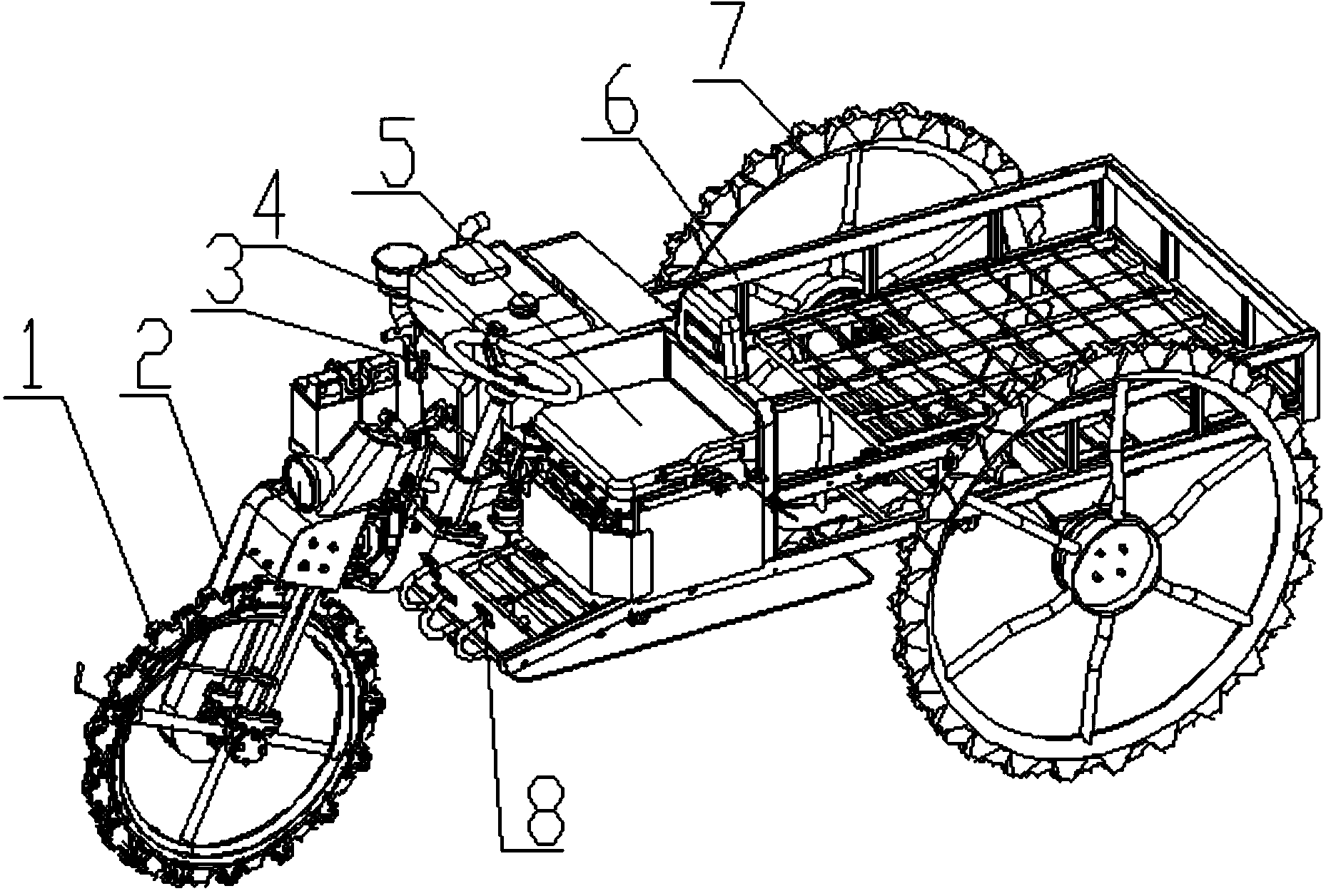 一种三驱农用运输车
