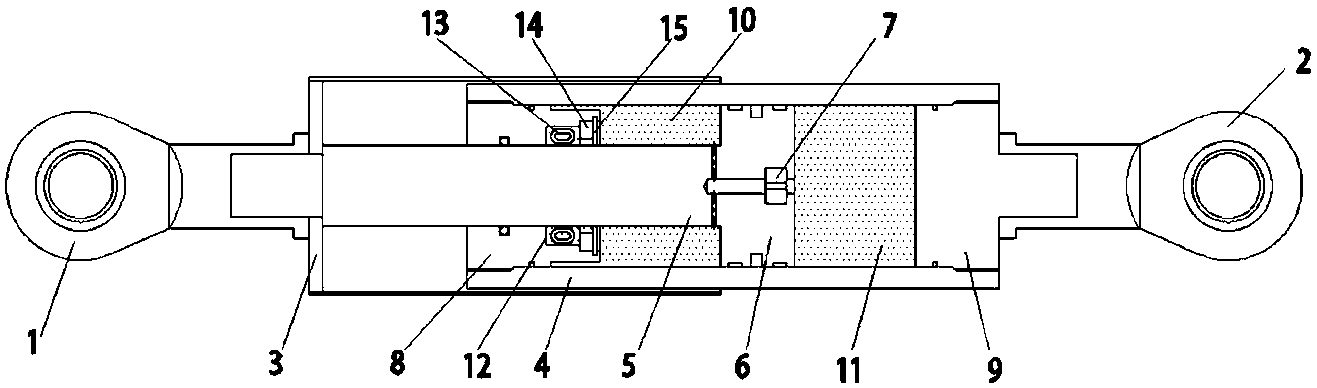 cn204512277u_一種單向受壓液壓阻尼器失效