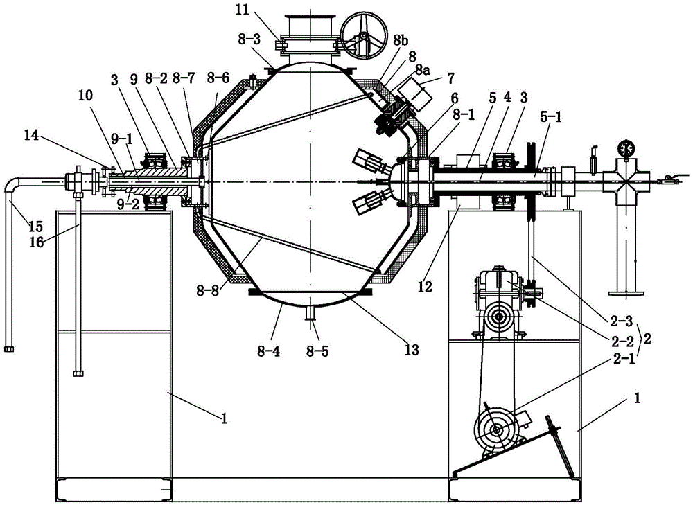 双锥干燥机夹套结构图图片