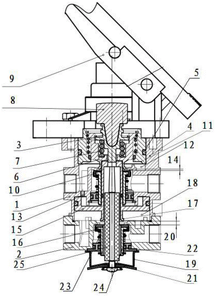 cn204659720u_一种双腔制动阀失效