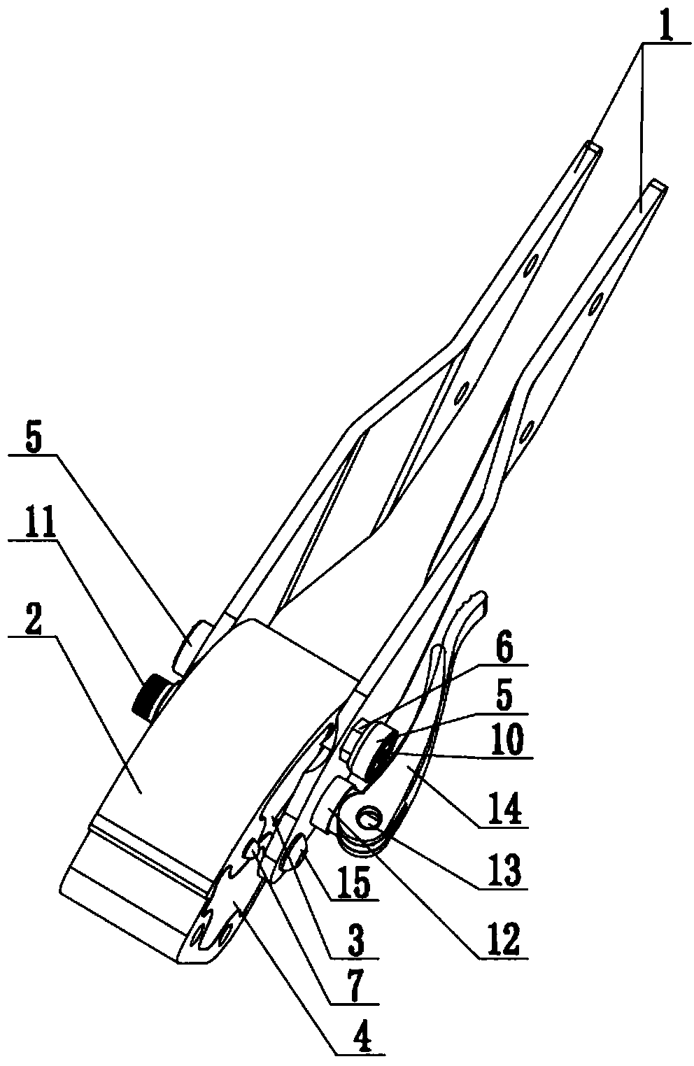 cn204659928u_电动滑板车折叠机构失效