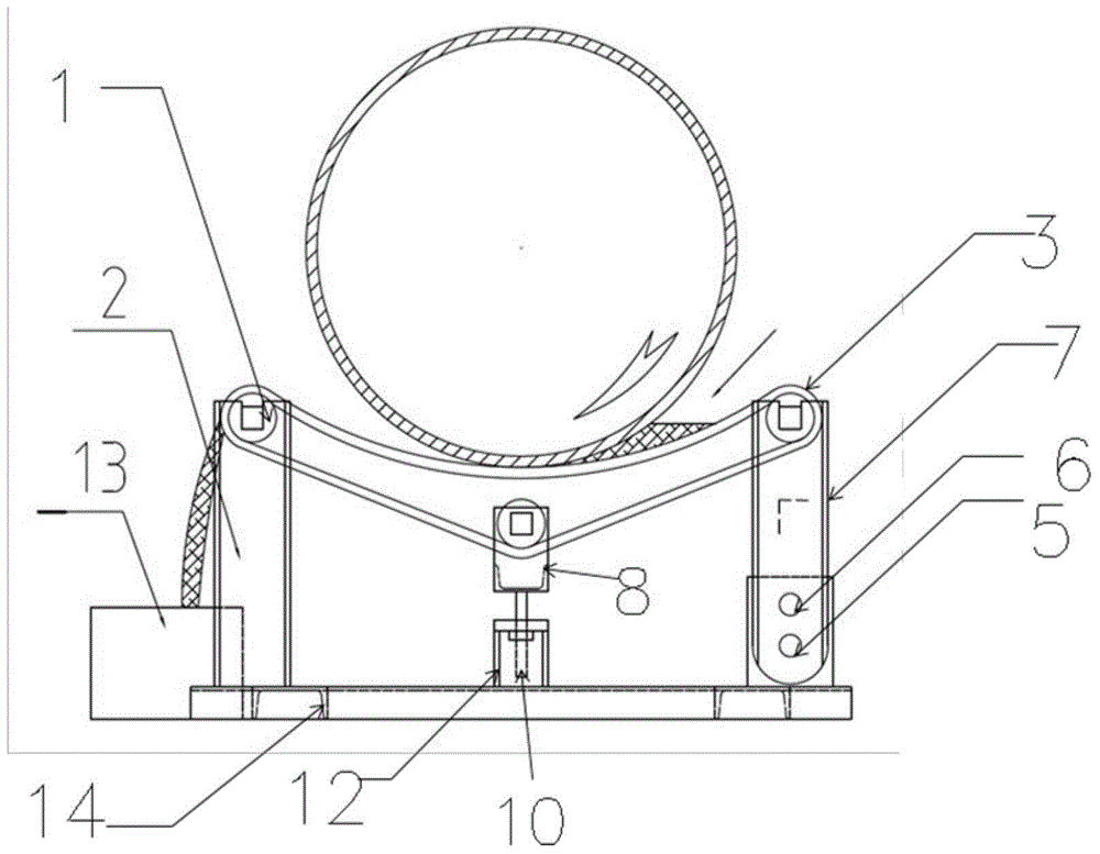 一种埋弧焊用焊剂垫装置