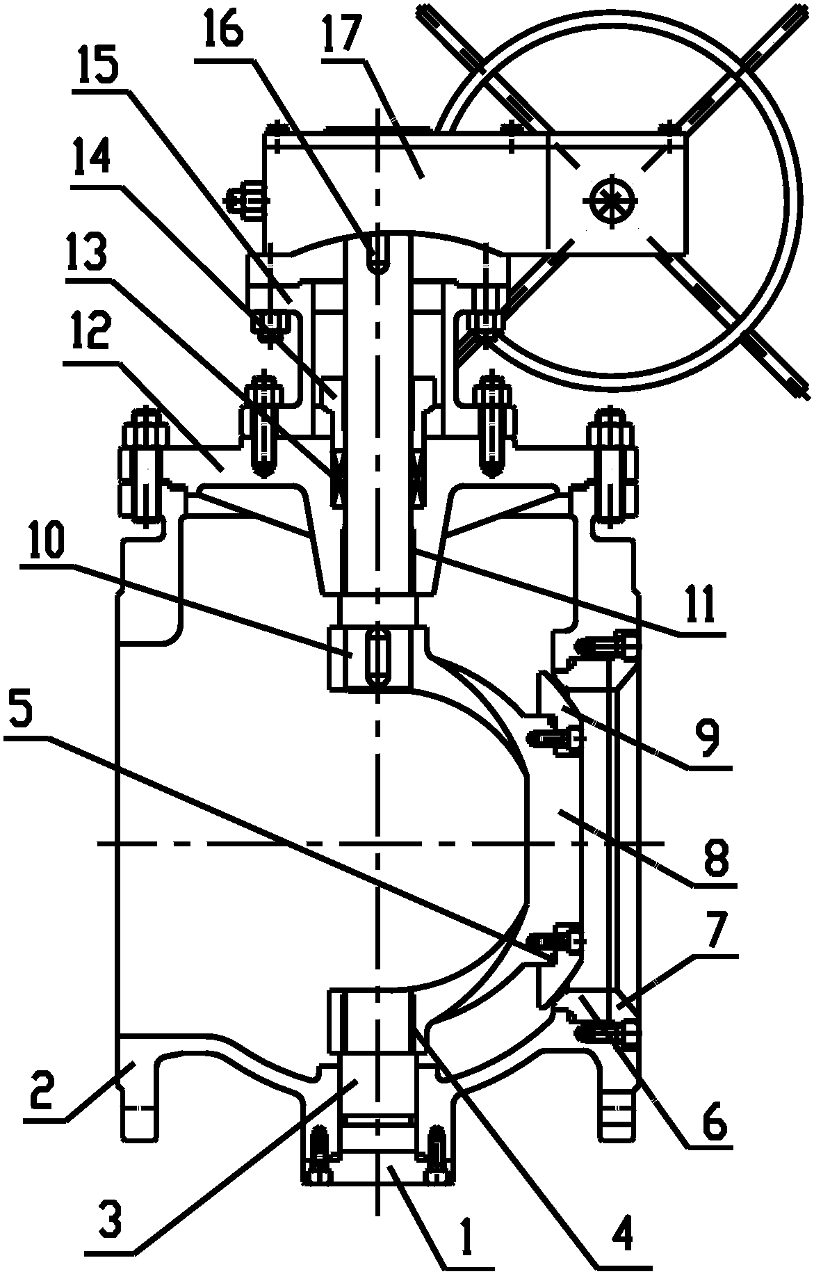 cn204755991u_上装式偏心半球阀有效