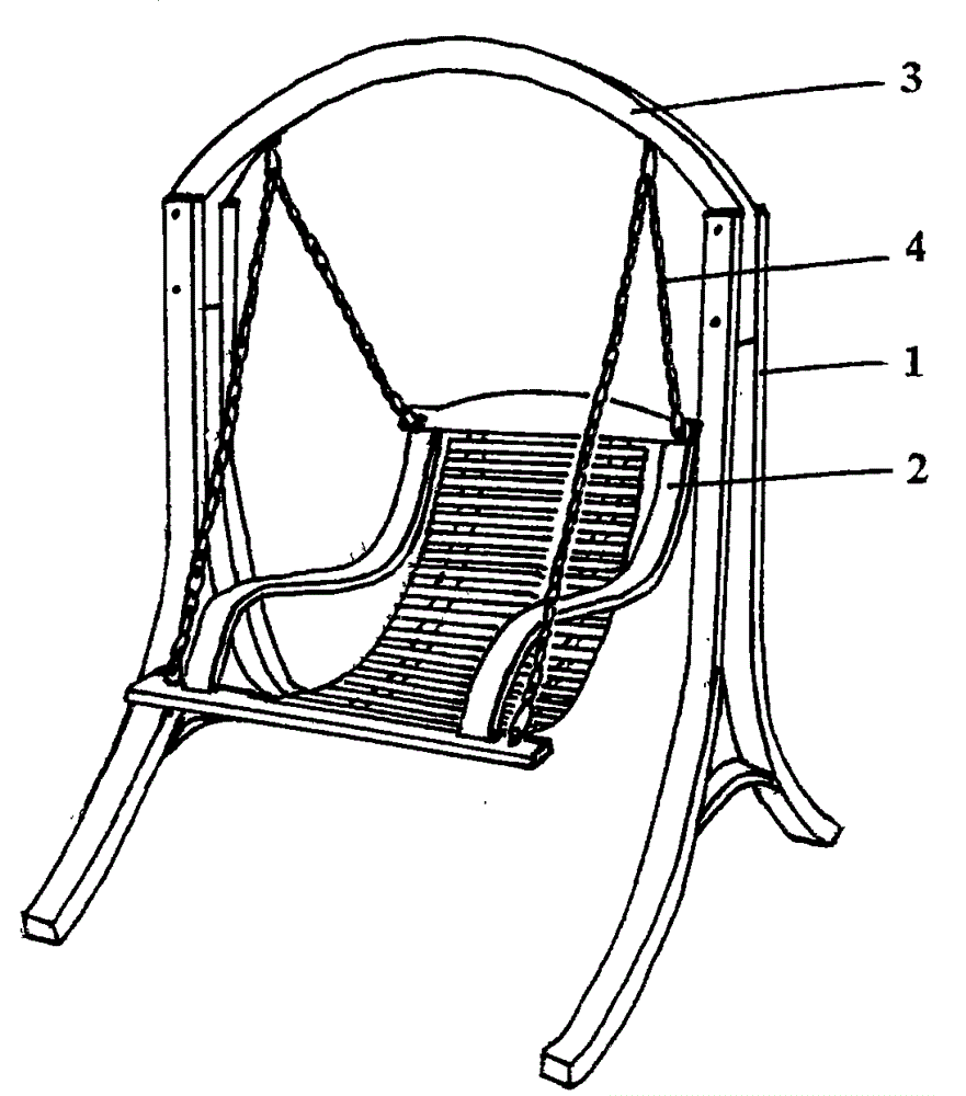 一种设置于儿童房间的秋千架