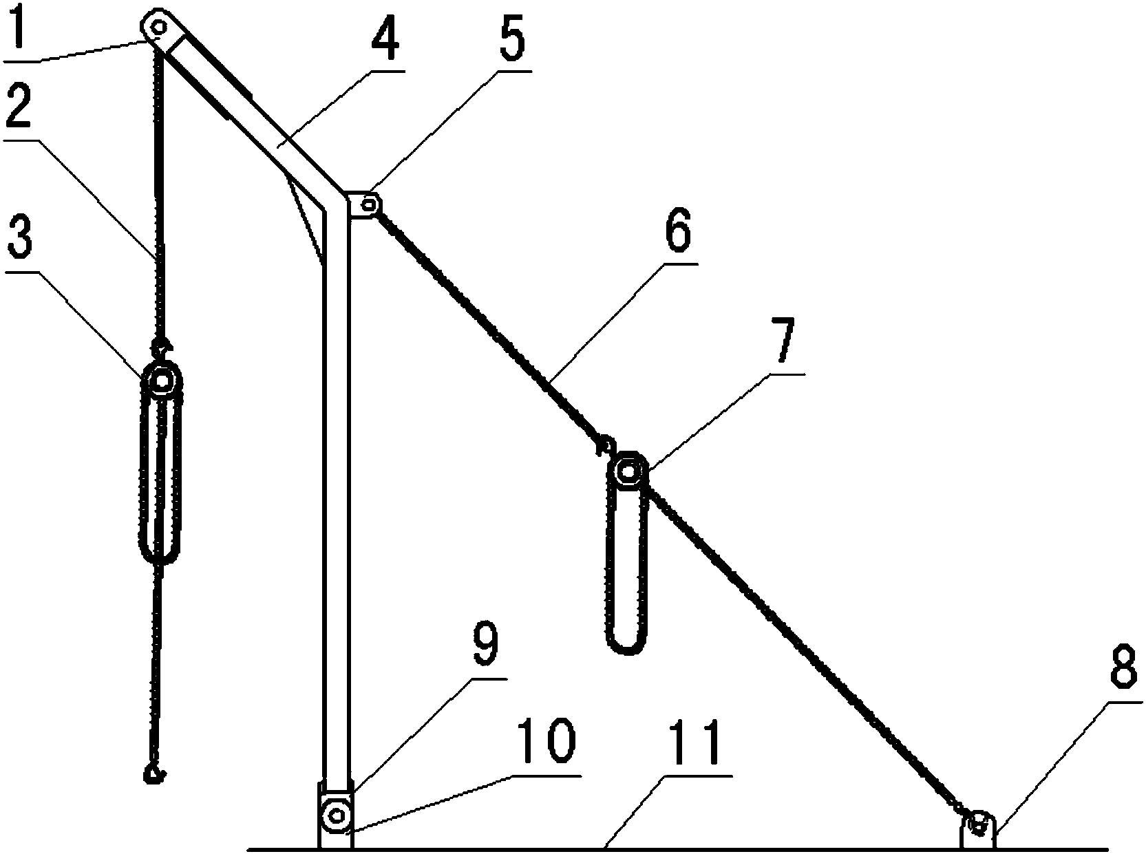 cn204848014u_一種船用手動吊架失效