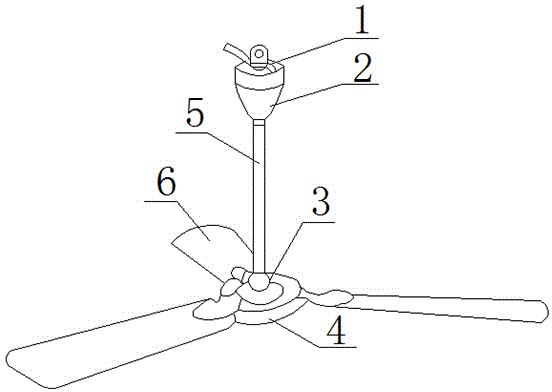 一种小型吊扇装置