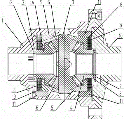 一种摩擦片式限滑差速器