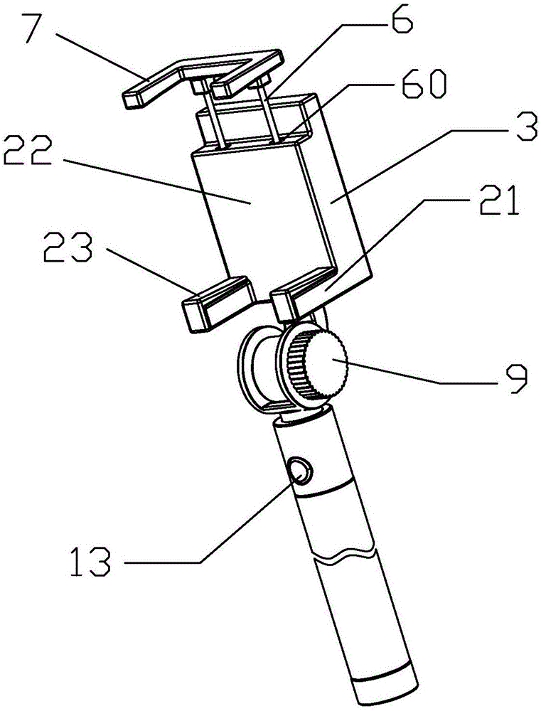 自拍杆伸缩杆结构图图片