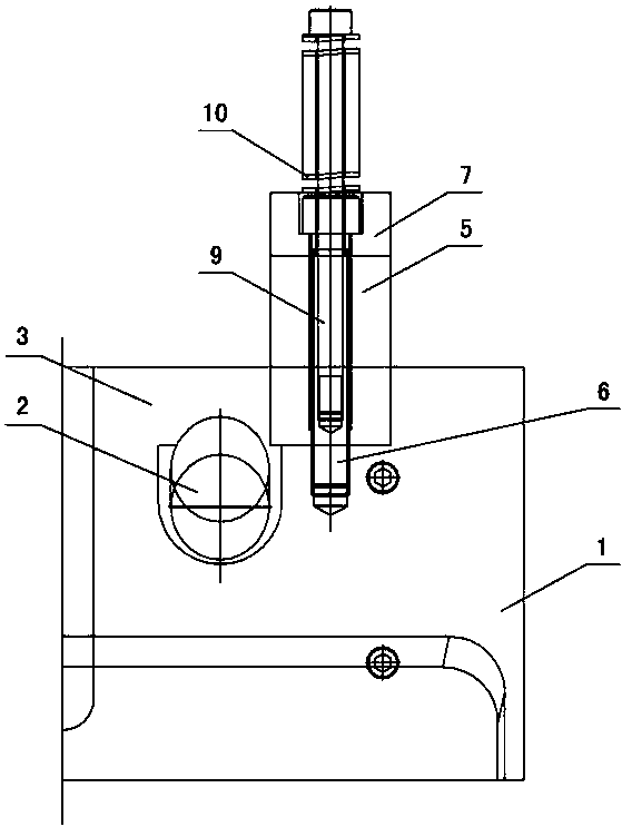 塑料管件模具弹簧限位机构