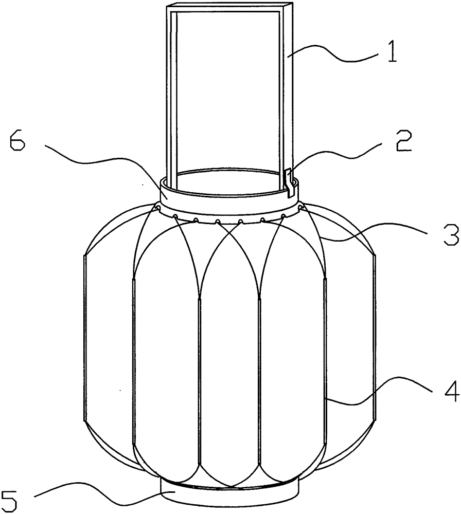 灯笼的结构示意图图片