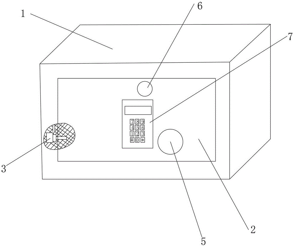cn205135235u_带自毁保护功能的保险箱失效