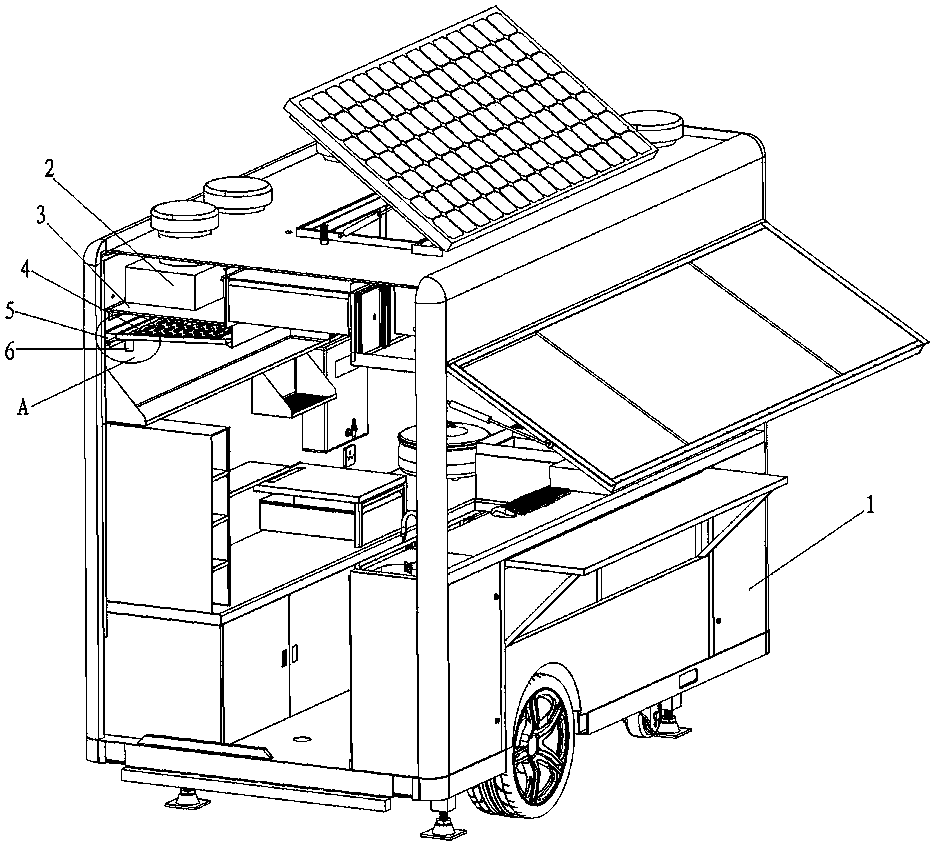 一种移动餐车的油烟处理装置