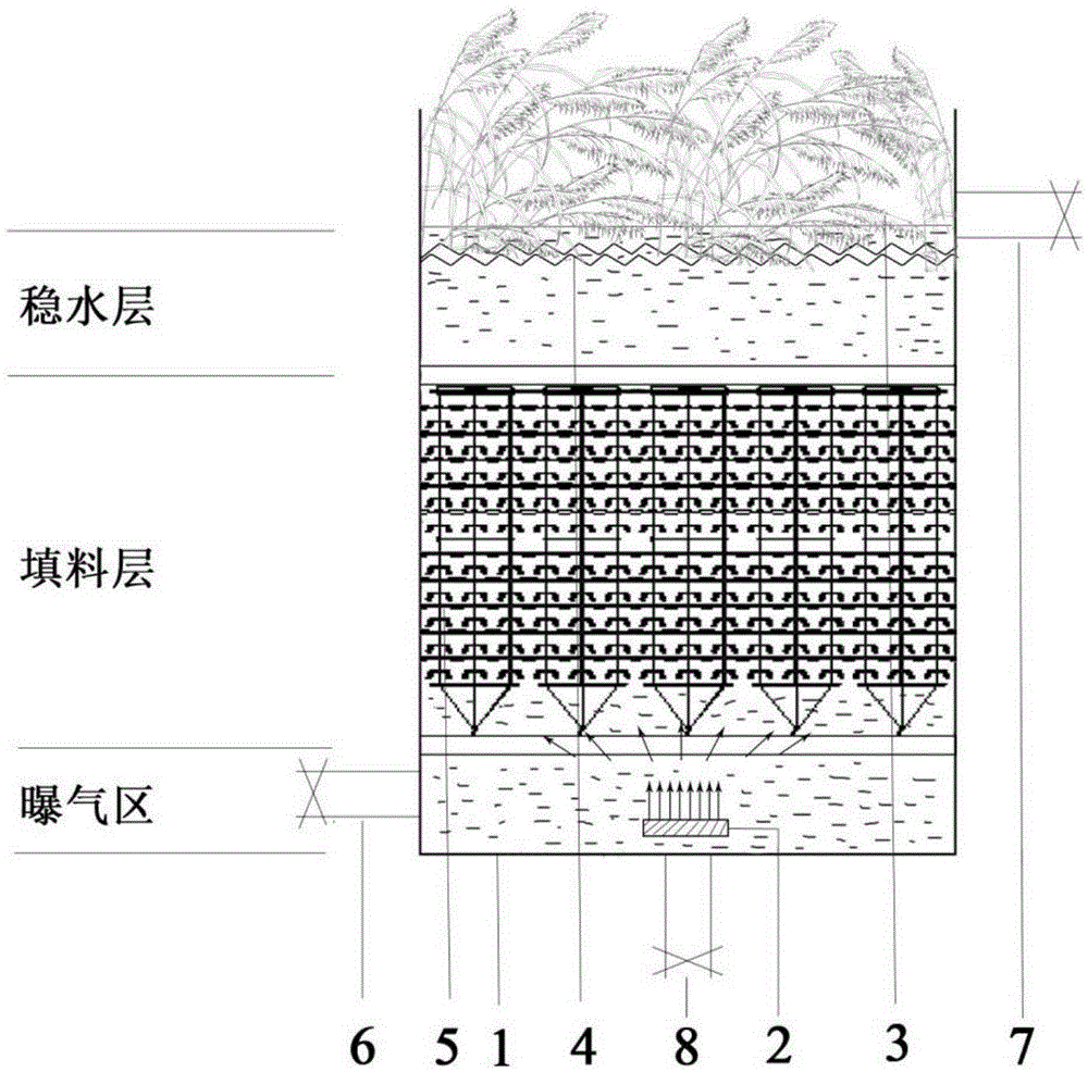 一种强化型直流式生物接触氧化池