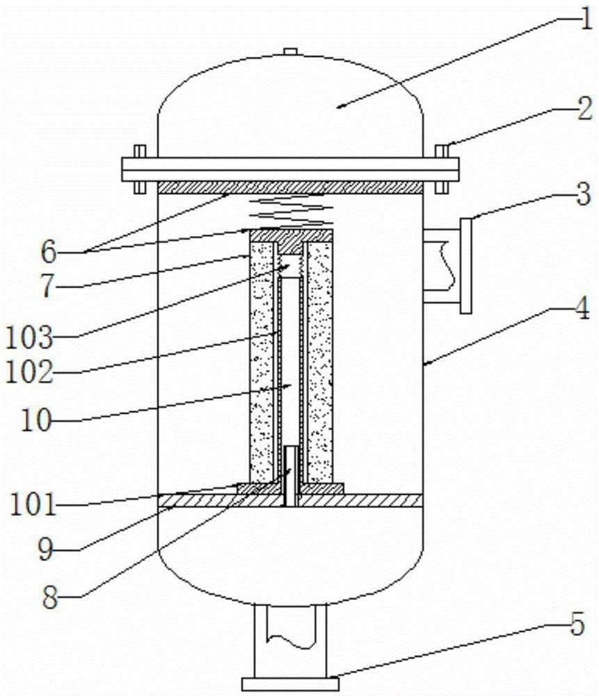 本实用新型公开了一种滤芯式过滤器,包括过滤器壳体