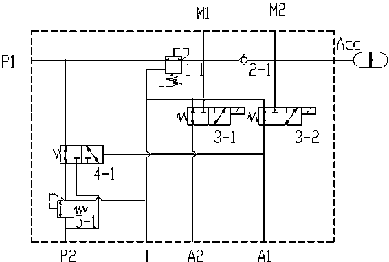 一种挖掘机用先导油源阀