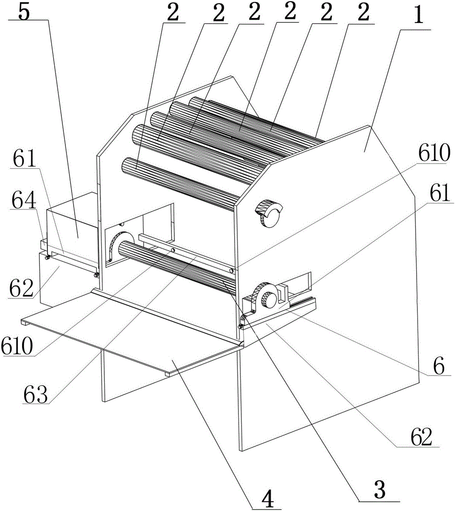 一种卷芯轴可调式卷纸机