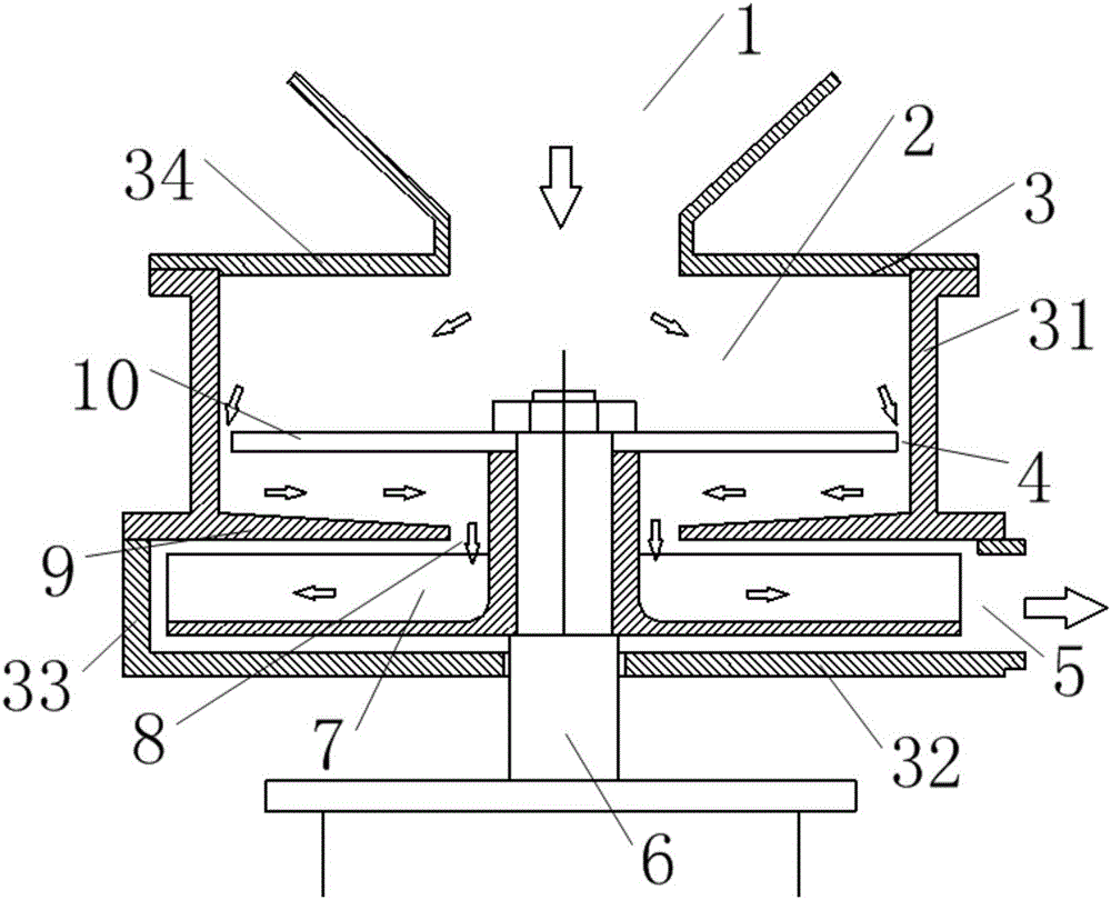 本实用新型提供了一种立式碾米机,包括安装结构,设置有进料口;砂片