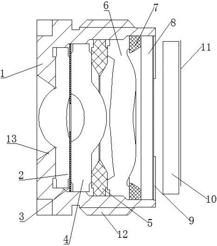 一种200万像素手机镜头结构