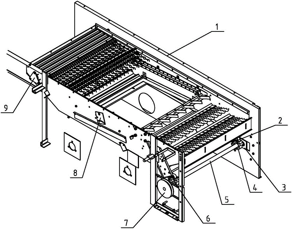 谷物联合收割机筛箱传动机构