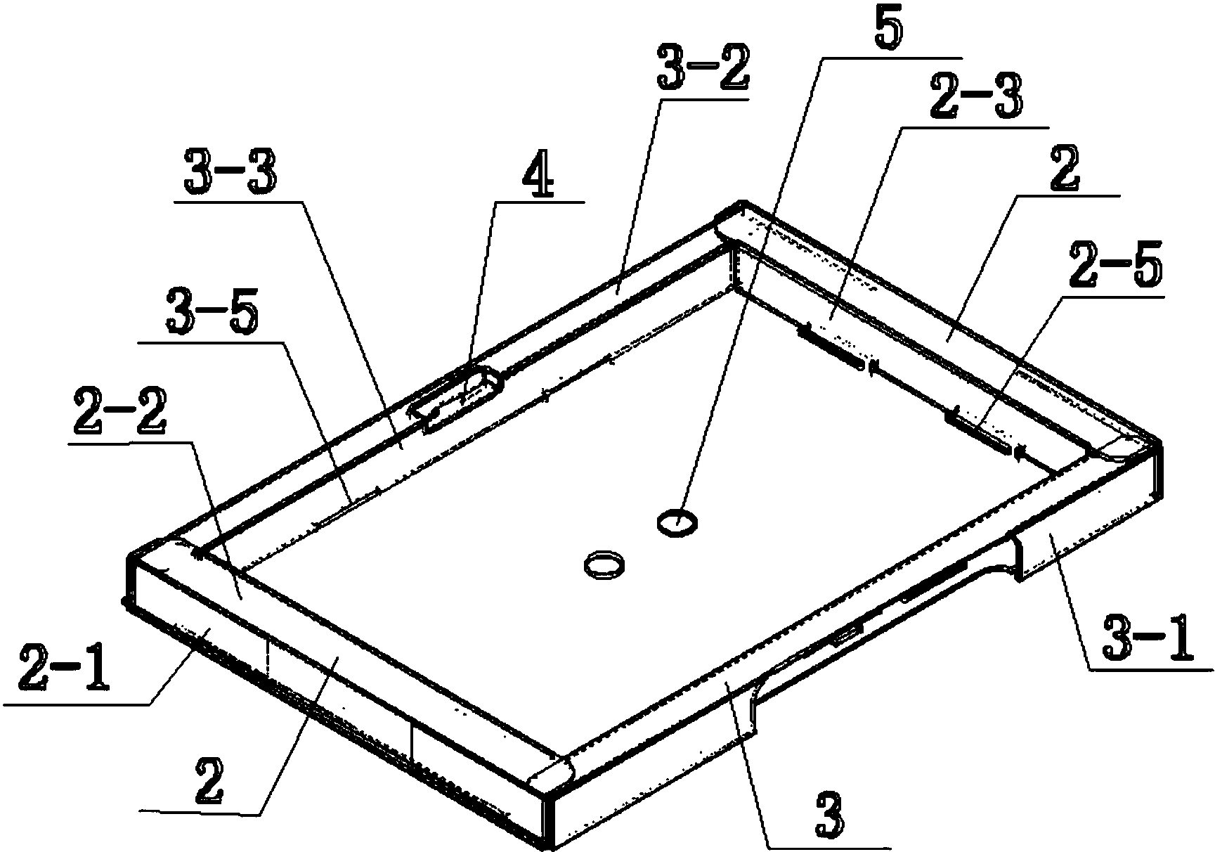 液晶显示器包装内衬结构