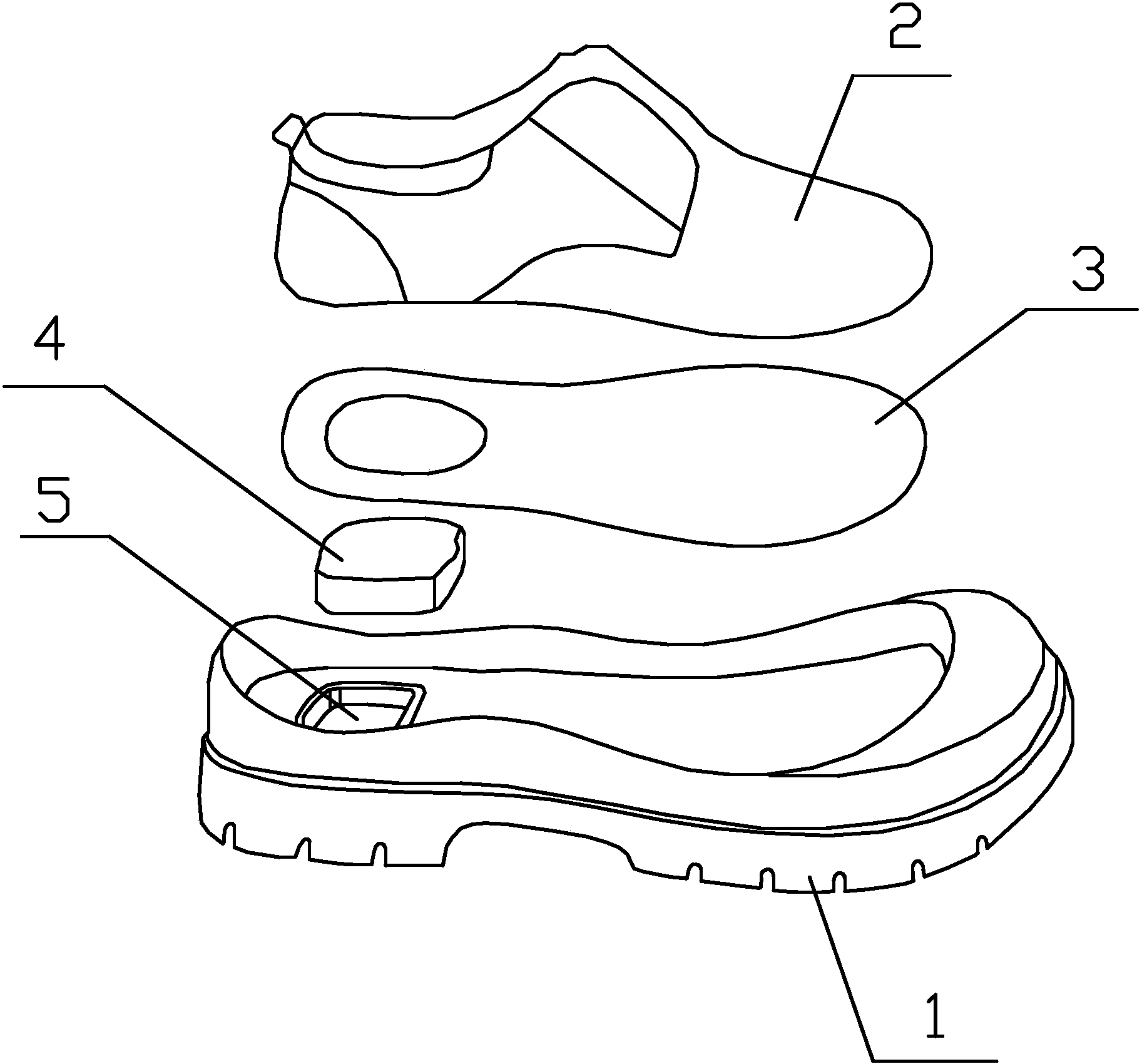 一种智能记步社交徒步鞋