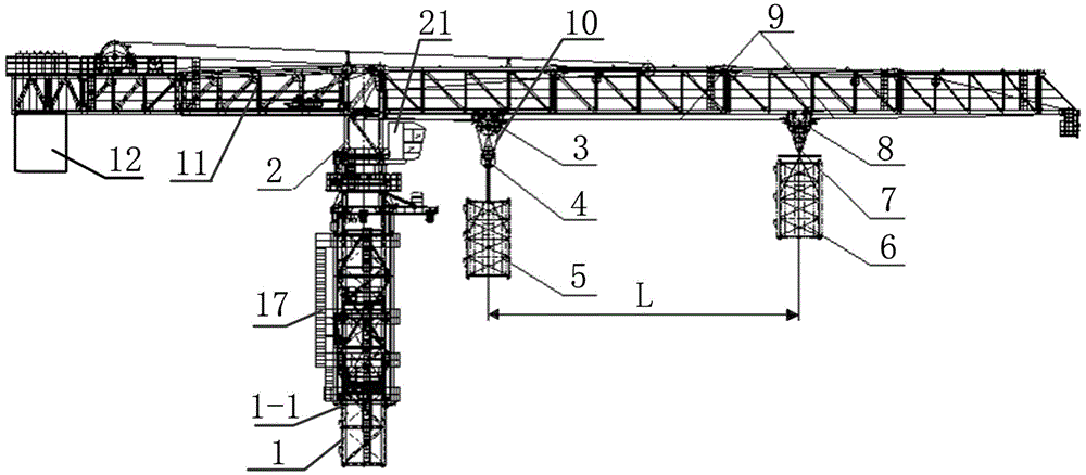 一种自升式塔机标准节引入装置