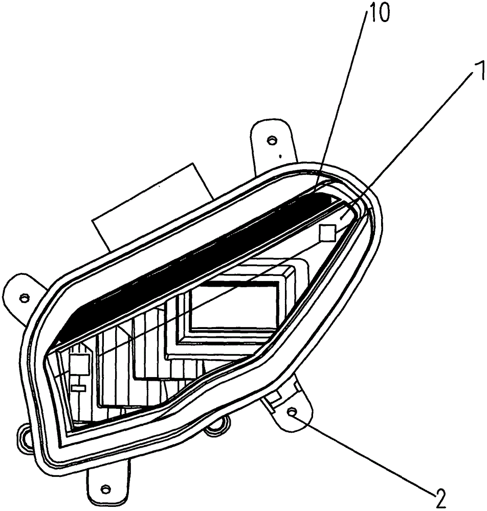 一种led车用组合式前大灯