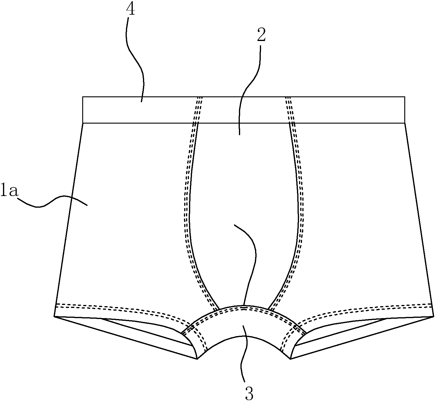 男士内裤制版图画法图片