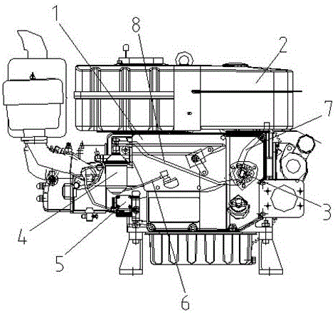 单缸柴油机原理图图片