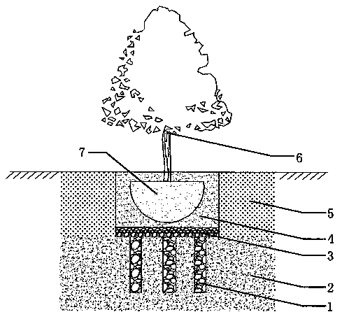 cn206274902u_一種用於海綿城市建設的樹木種植結構有效