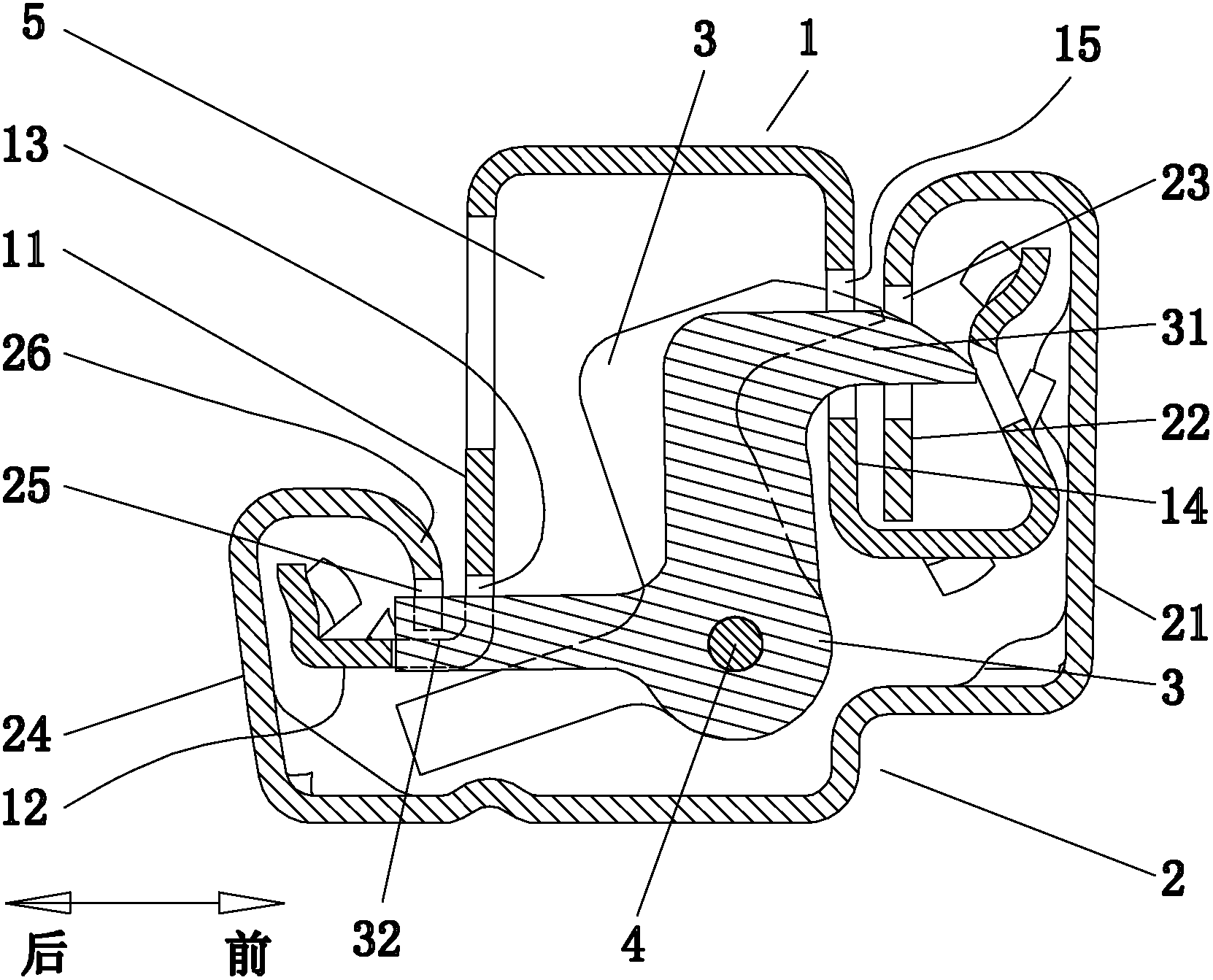 座椅滑轨的无极双锁止结构