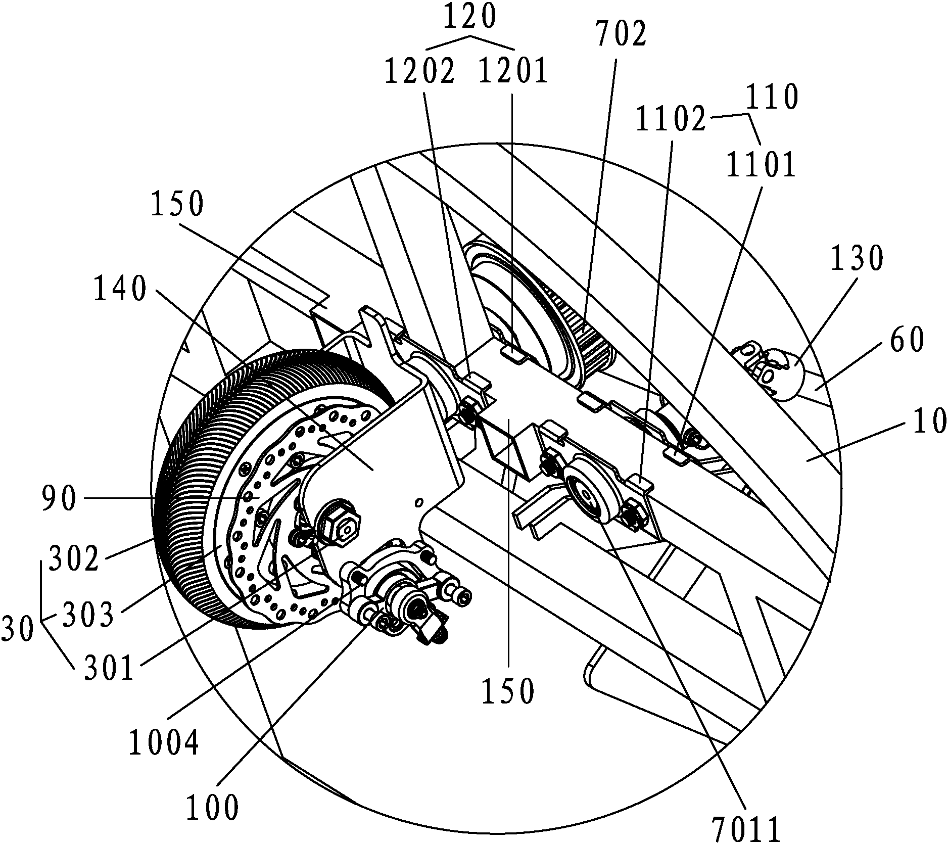 优化型碰碰车驱动底座
