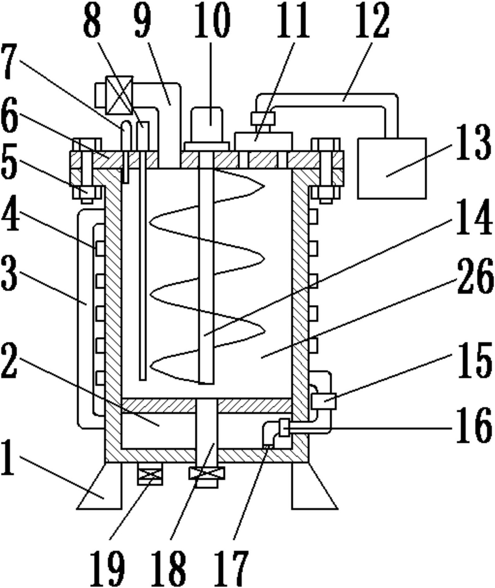 一种立式防分层的易挥发石油化工液体储物罐