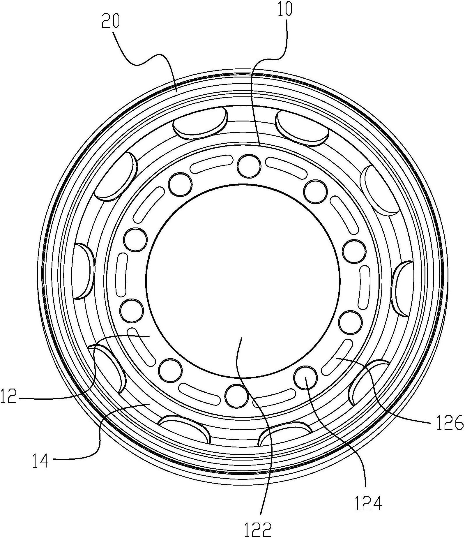 一种车轮的轮辐结构