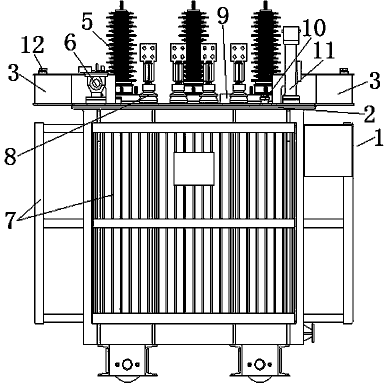 cn206301666u_一种紧凑型油浸式变压器有效