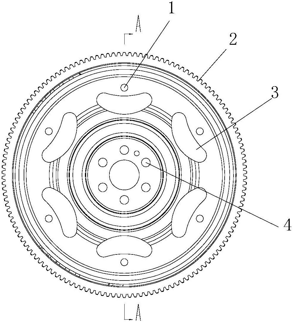 具有加强板的挠性飞轮