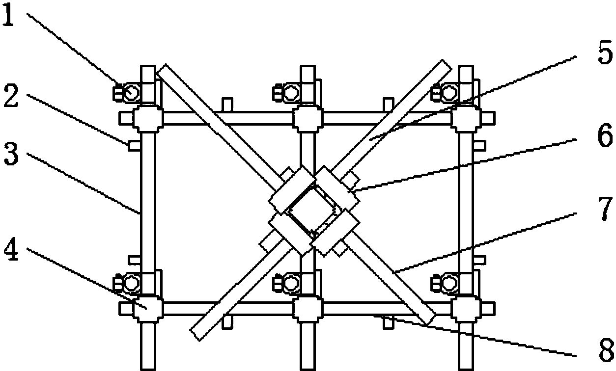 cn206319558u_一種建築工程用腳手架失效