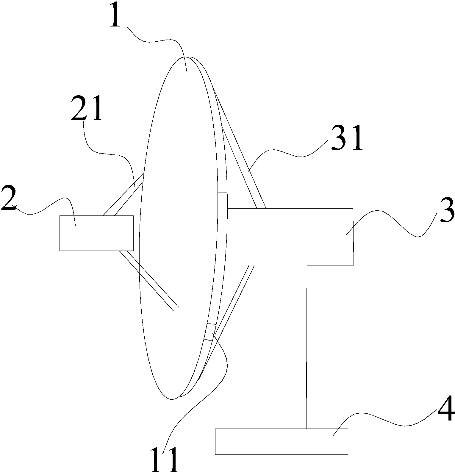 cn206322853u_一种抛物面天线有效