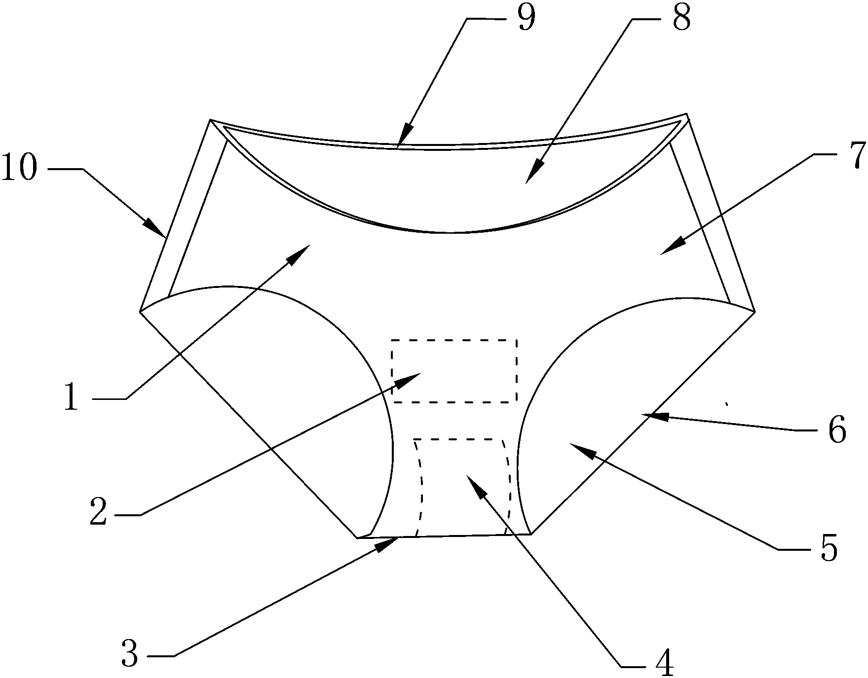 cn206324233u_一种方便女性使用的内裤有效