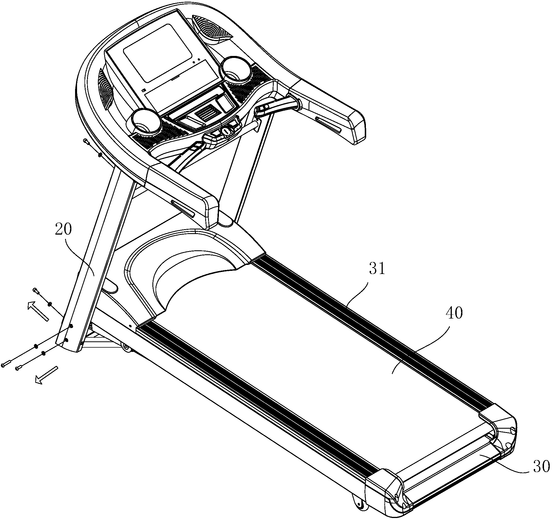 底座隐藏式跑步机